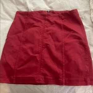 FP Movement by Free People Red Mini A-Line Skirt